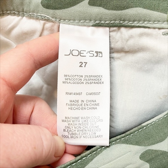 Joe's Jeans The Icon Skinny Ankle pants 27 4 new NWT camo camouflage olive green - Picture 7 of 13
